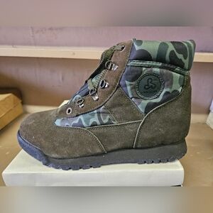 Vintage Pro line Green Camo Hiking Shoe